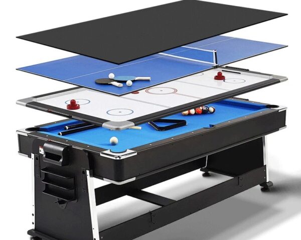 4in1 Multi Games Table (Snooker, Air Hockey, Table Tennis, Dinning)