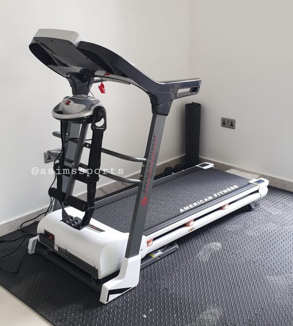 American fitness 2.5hp treadmill with massager, 120kg user weight - Image 2