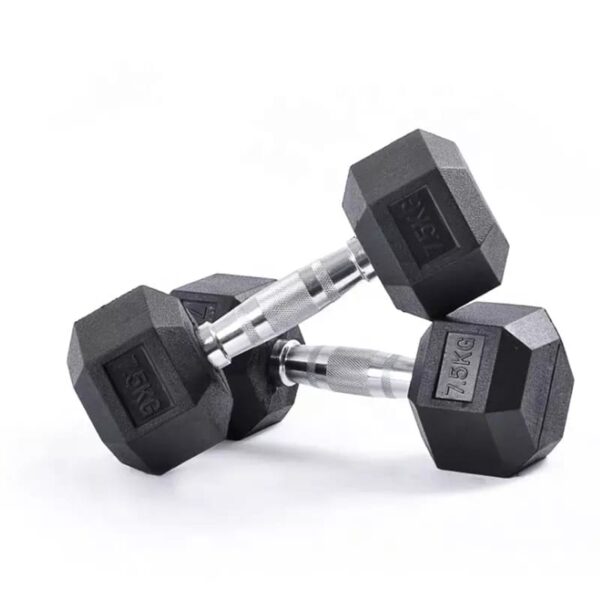 Pair of 7.5kg hexagon Dumbbell