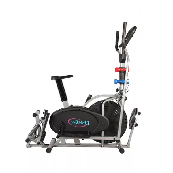 Elliptical bike with stepper, dumbbell and twister